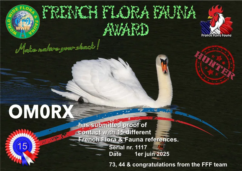 French Flora Fauna award H15 (OM0RX)