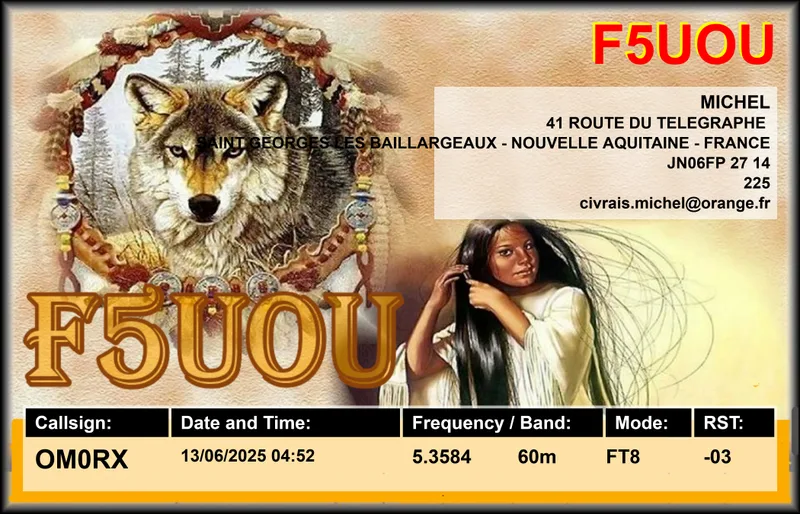 QSL card