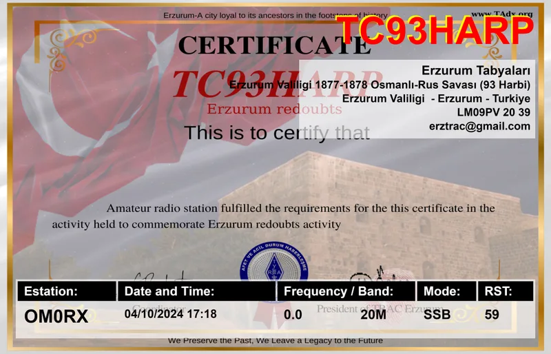 QSL card